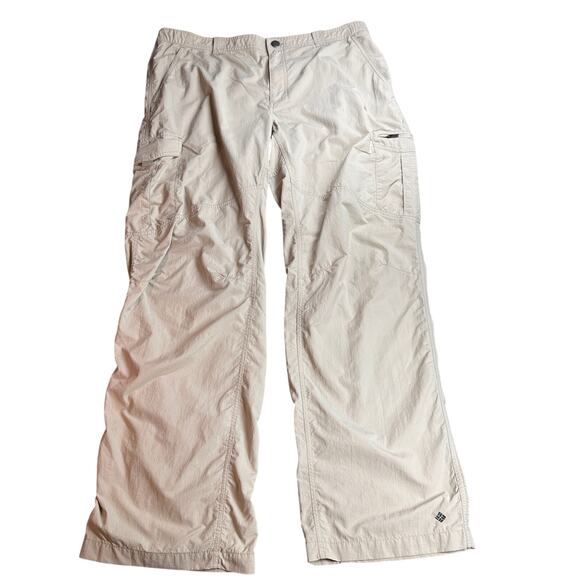 Columbia Pants Mens 38x32 Omni-Shade Cargo Hiking Outdoors Nylon Zip Pockets - Picture 1 of 9